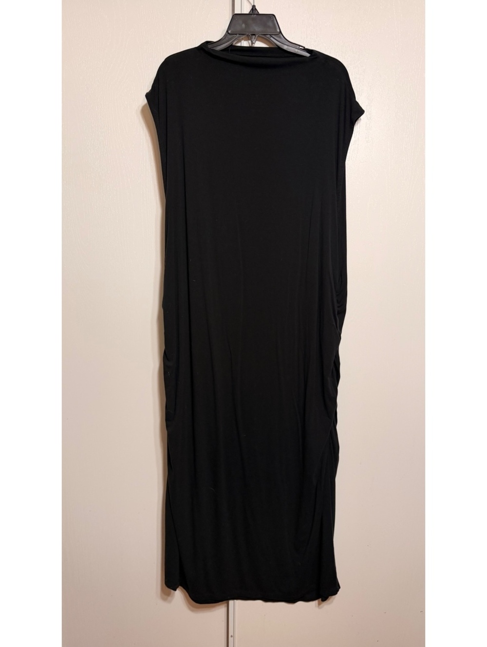 a new day Black Ruched Side Maxi Dress 3X